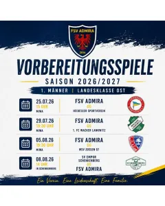 Vorbereitung steht – die Testspiele sind terminiert! 💙🤍💛