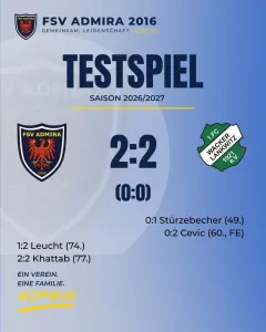 Testspiel endet mit Remis! 💙🤍💛