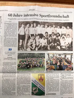 60 Jahre Sportfreundschaft - SV 1880 Unterpörlitz